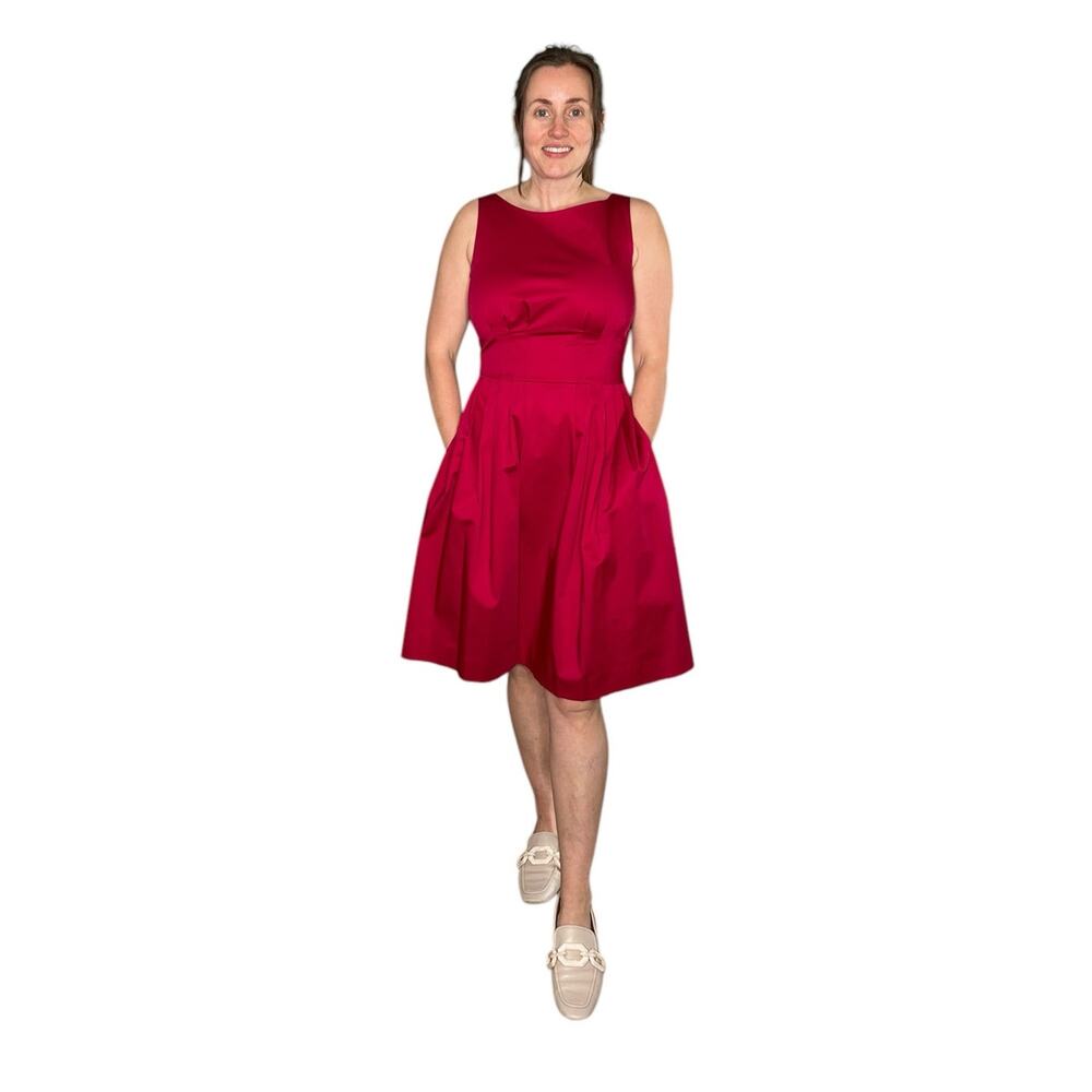 KATE SPADE Vibrant Pink Sonja Dress Women's Size 8 NWT Career Pockets Bold Color